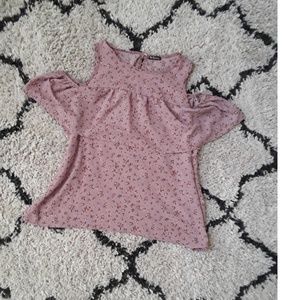 Ruffled off the shoulder top